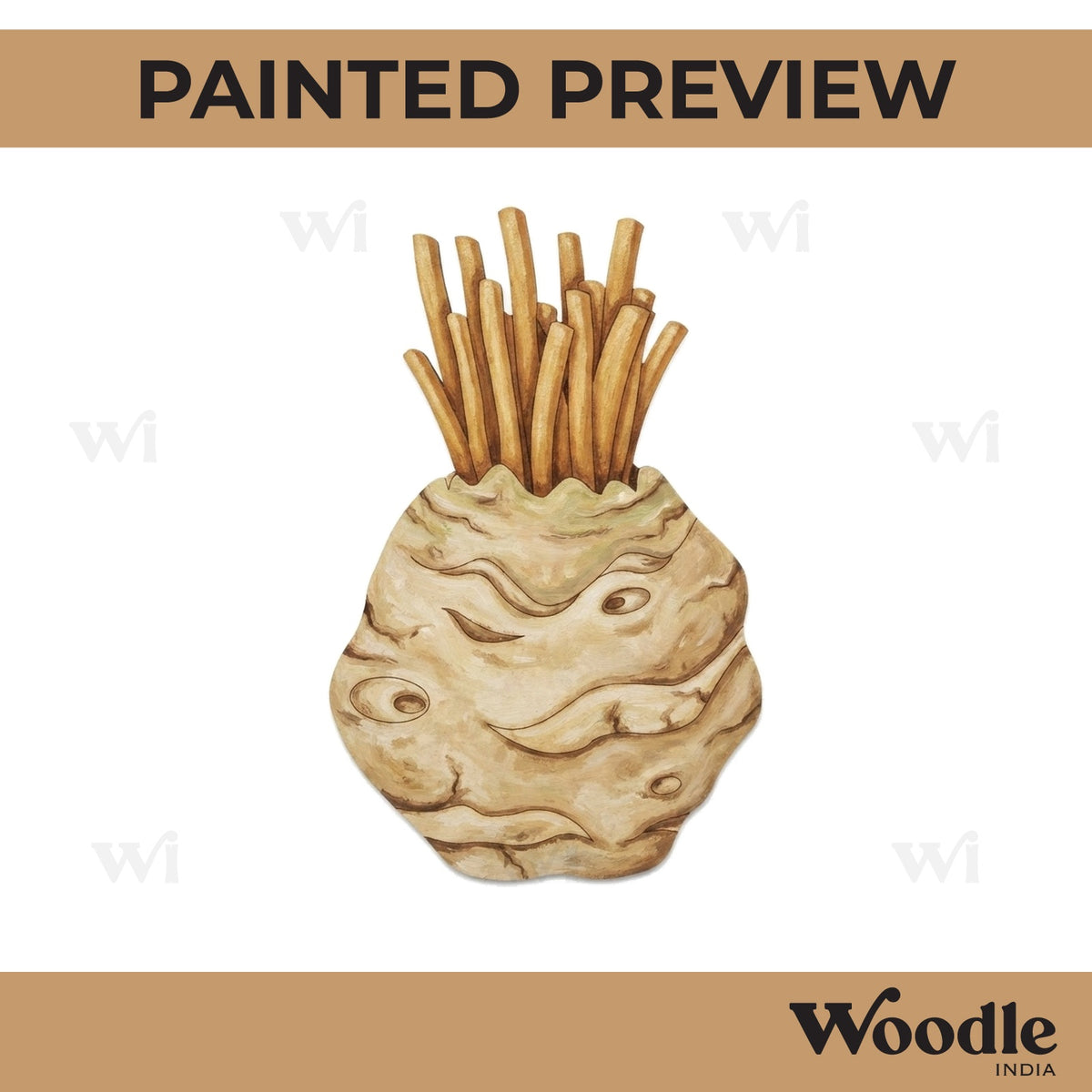 Celery Root Pre Marked MDF Design 1