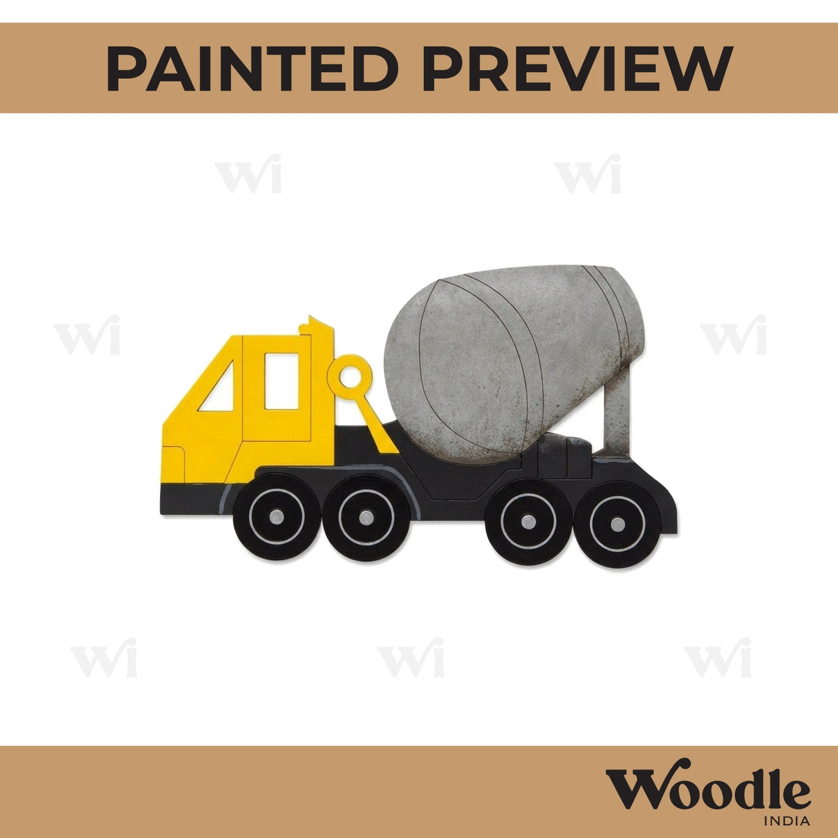 Cement Truck Pre Marked MDF Design 2