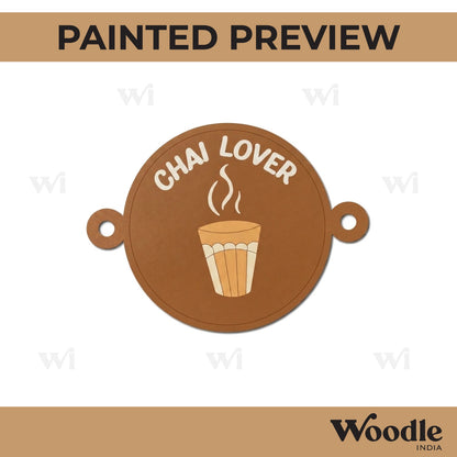 Chai Lover Rakhi Pre Marked MDF Design 1