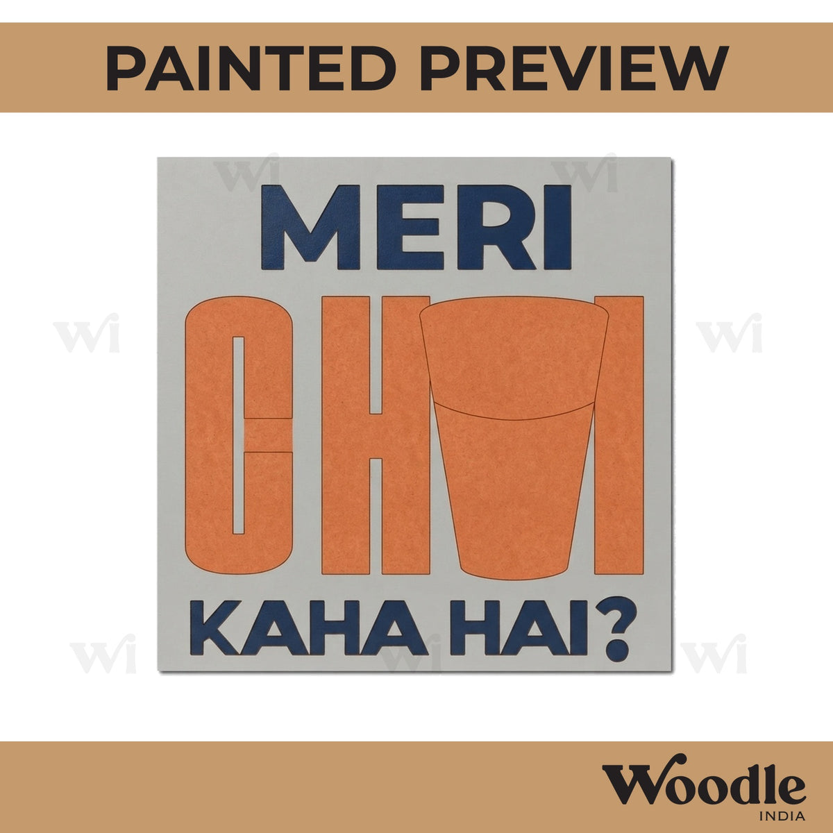 Chai Pre Marked Base MDF Design 1