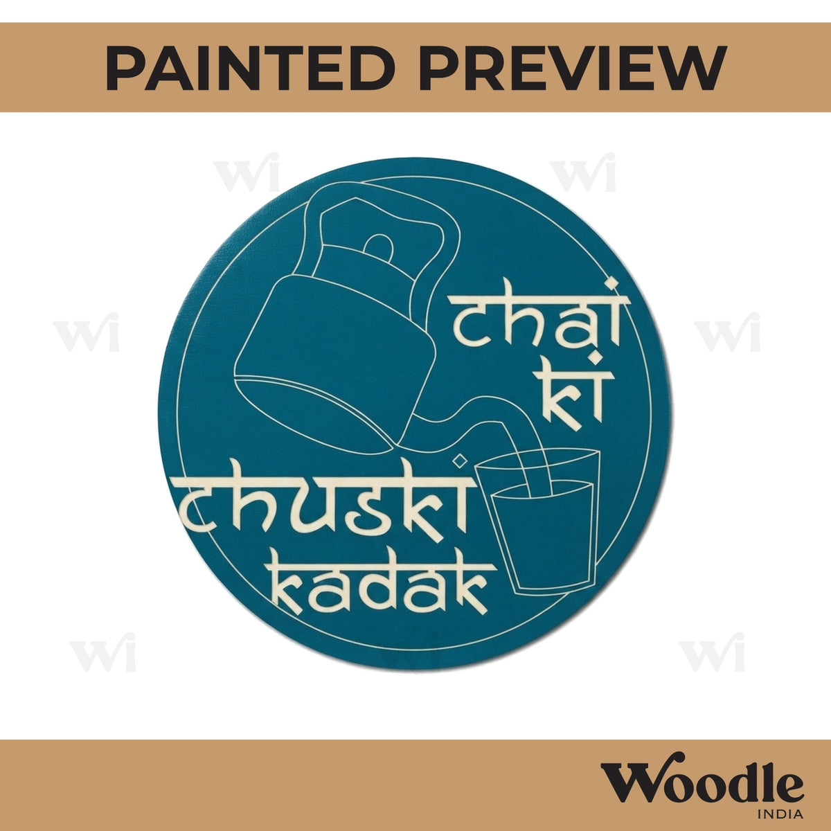 Chai Pre Marked Base MDF Design 2