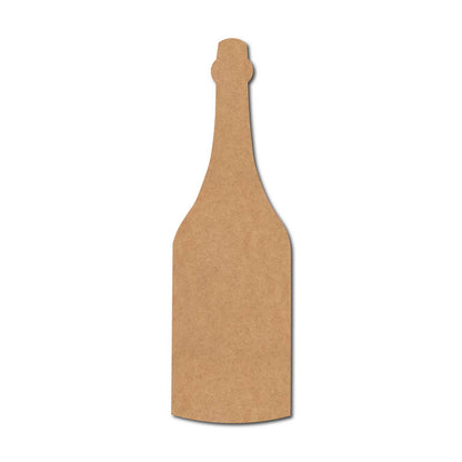 Champagne Bottle Cutout MDF Design 1