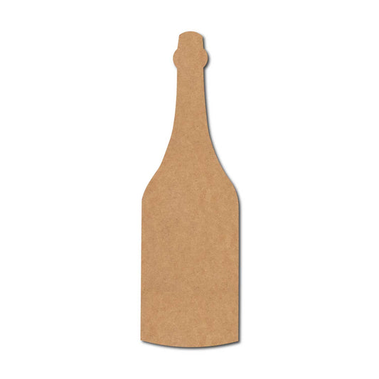 Champagne Bottle Cutout MDF Design 1