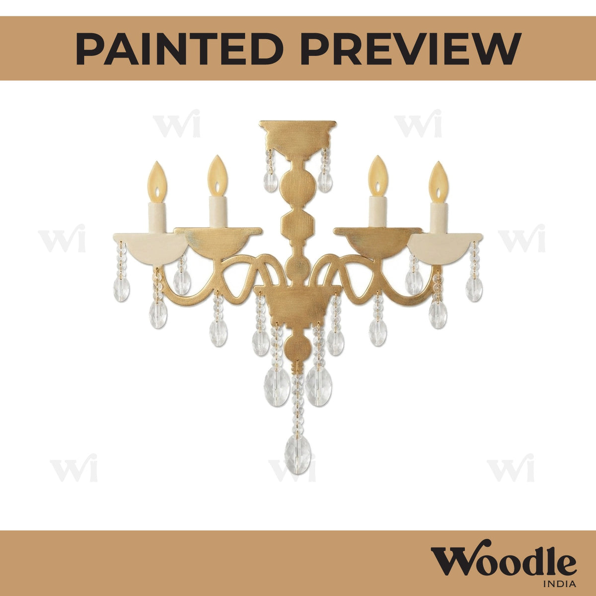 Chandelier Cutout MDF Design 1