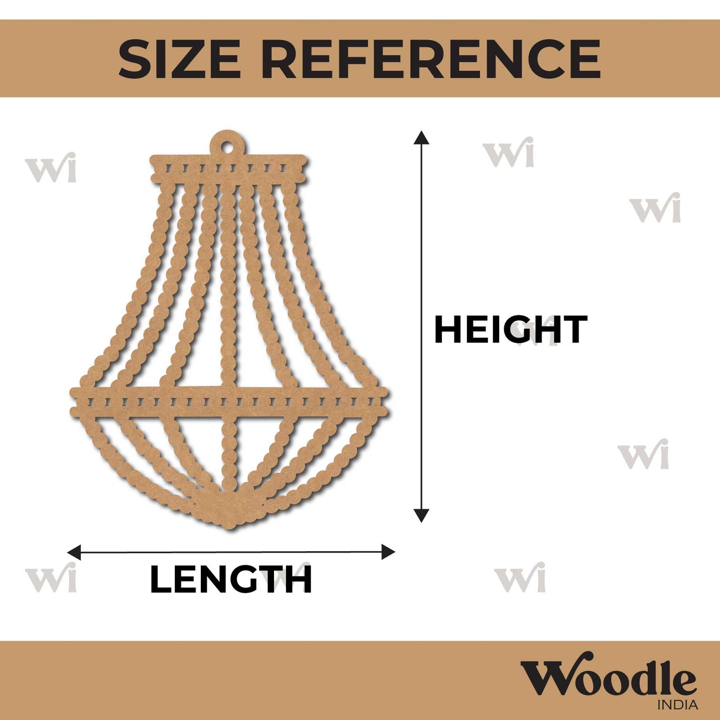 Chandelier Cutout MDF Design 2