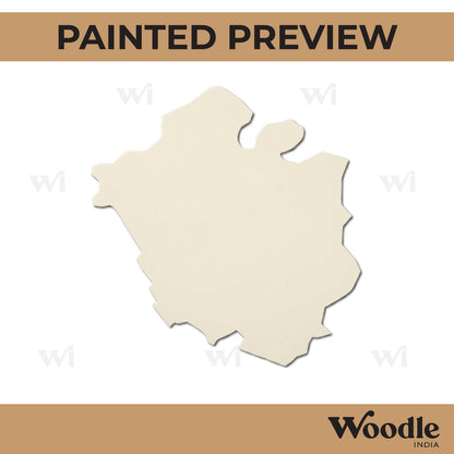 Chandigarh Map Cutout MDF Design 1