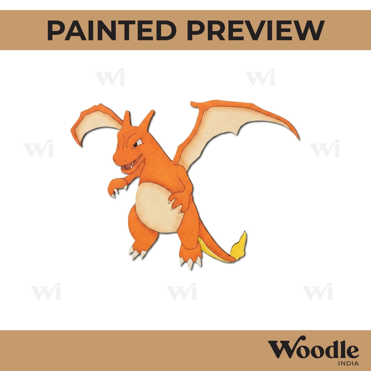Charizard Dragon Pokemon Pre Marked MDF Design 1