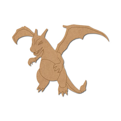 Charizard Dragon Pokemon Pre Marked MDF Design 1