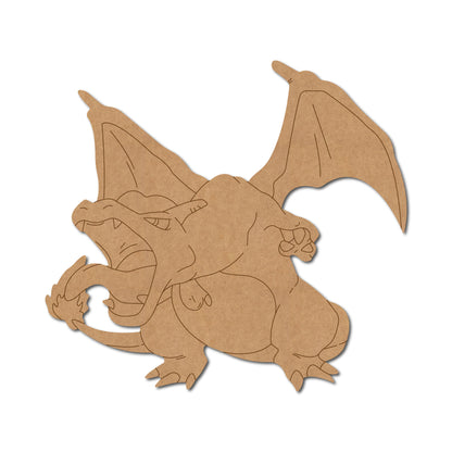 Charizard Dragon Pokemon Pre Marked MDF Design 2