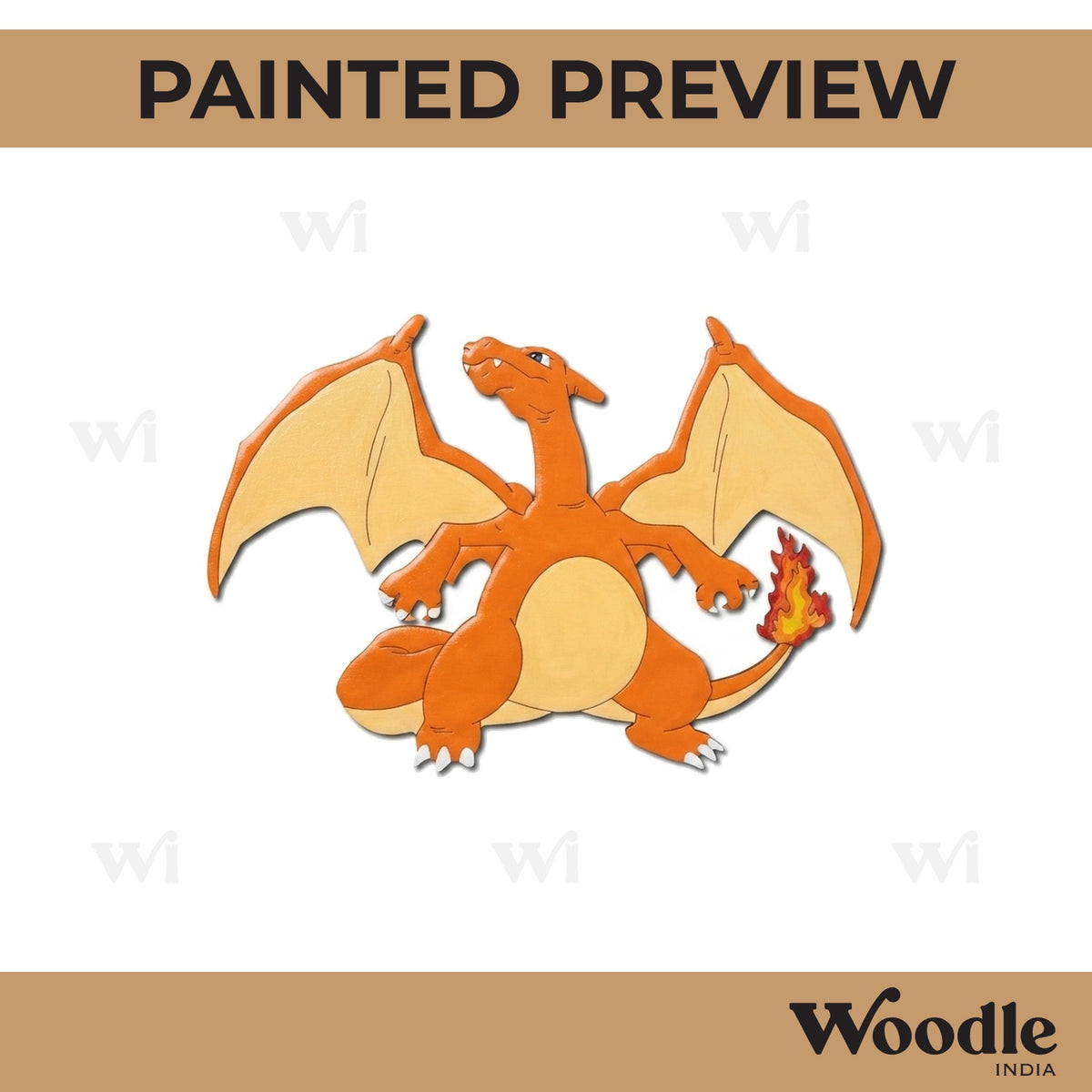 Charizard Dragon Pokemon Pre Marked MDF Design 3