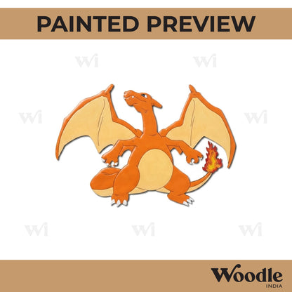Charizard Dragon Pokemon Pre Marked MDF Design 3