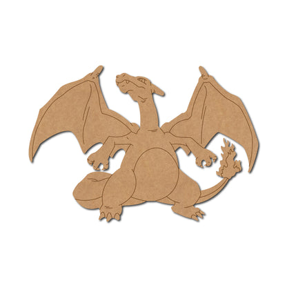 Charizard Dragon Pokemon Pre Marked MDF Design 3