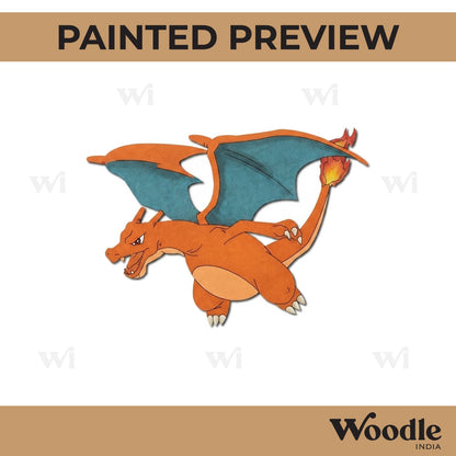 Charizard Dragon Pokemon Pre Marked MDF Design 4