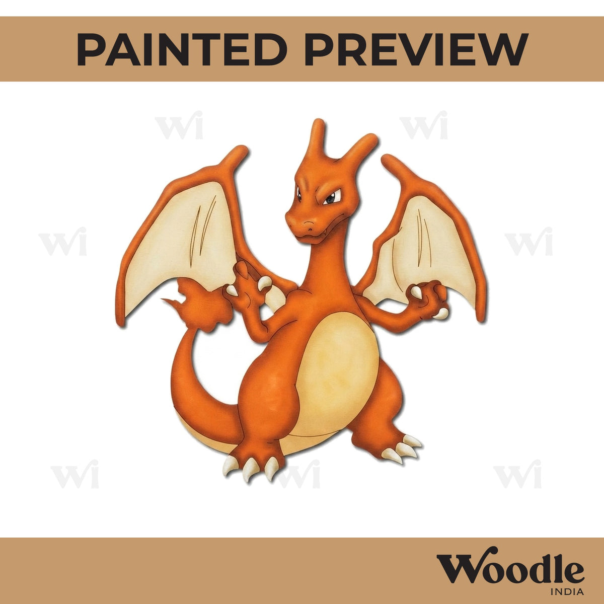 Charizard Dragon Pokemon Pre Marked MDF Design 5