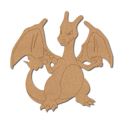 Charizard Dragon Pokemon Pre Marked MDF Design 5
