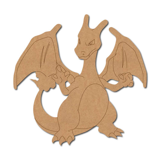 Charizard Dragon Pokemon Pre Marked MDF Design 5