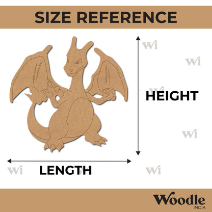 Charizard Dragon Pokemon Pre Marked MDF Design 5