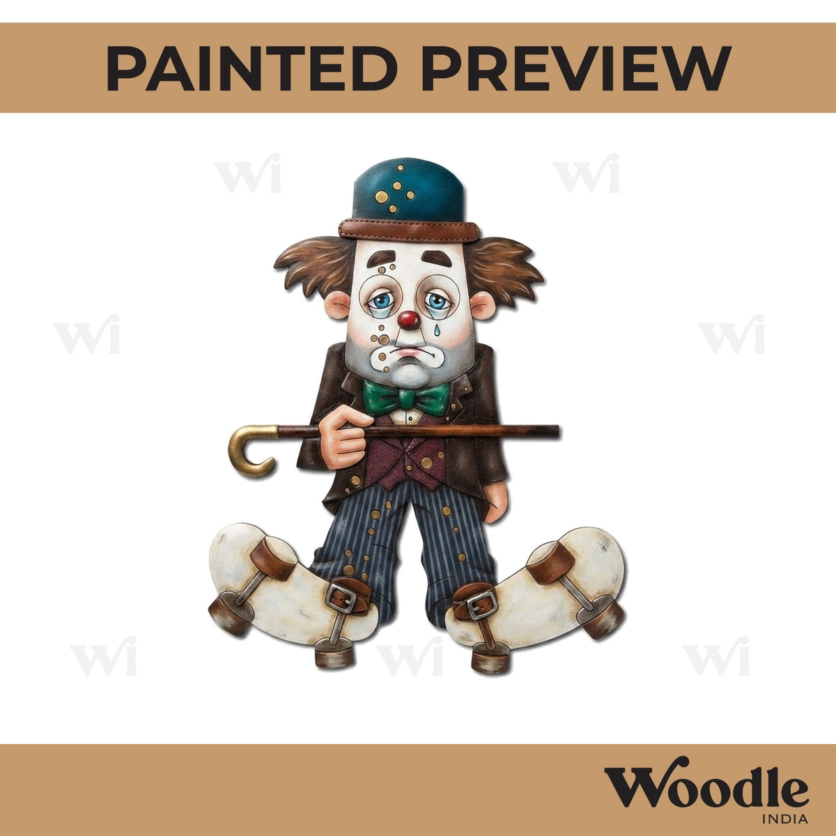 Charlie Chaplin Cartoon Pre Marked MDF Design 5