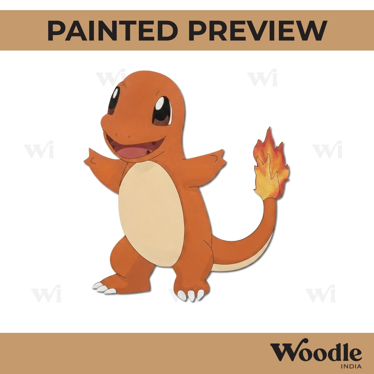Charmander Pokemon Pre Marked MDF Design 2