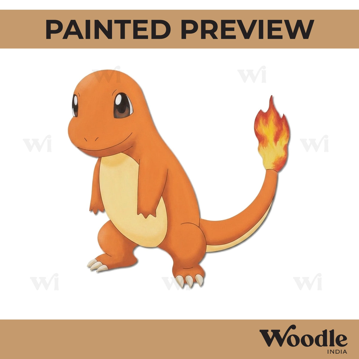 Charmander Pokemon Pre Marked MDF Design 3