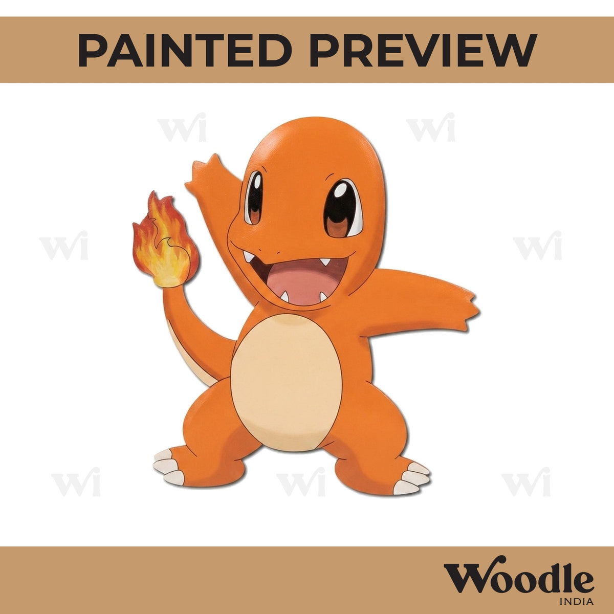 Charmander Pokemon Pre Marked MDF Design 4