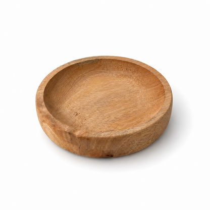 Natural Mango Wood Round Plate
