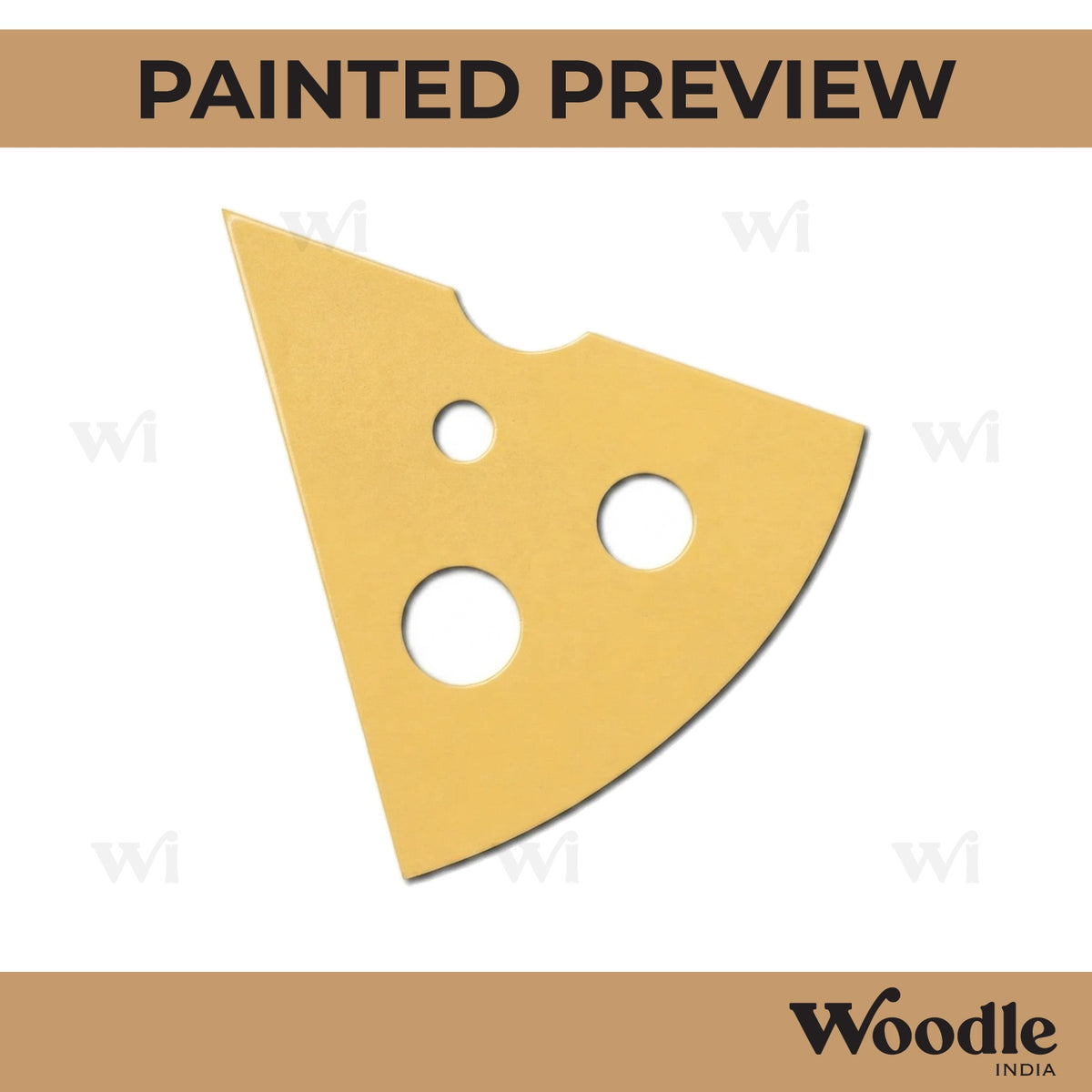 Cheese Cutout MDF Design 1