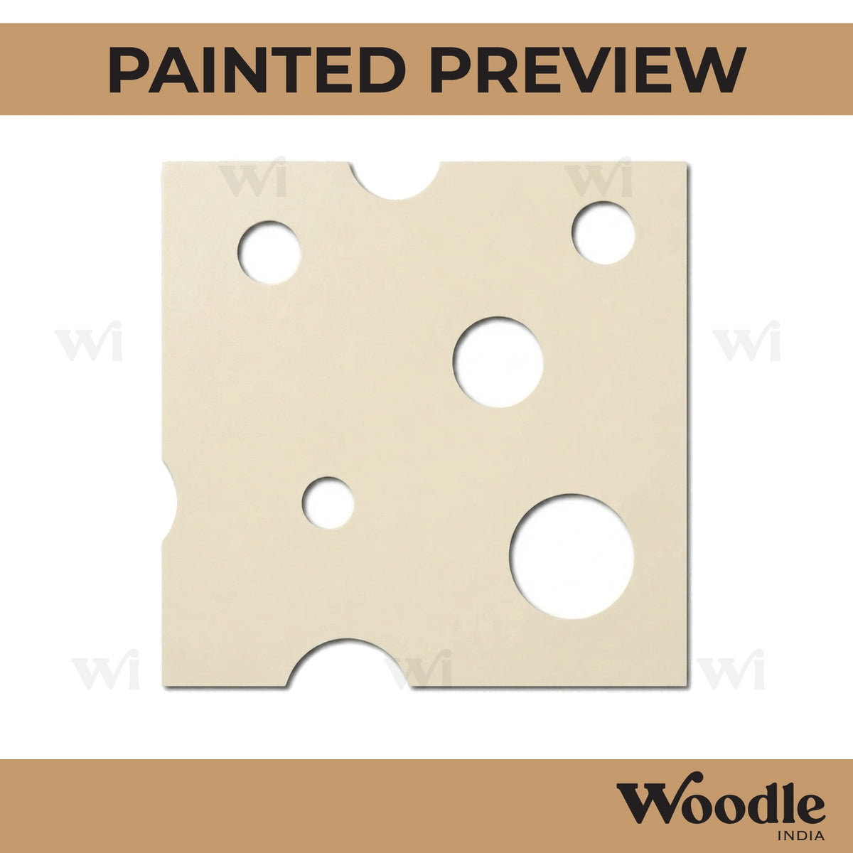 Cheese Cutout MDF Design 2