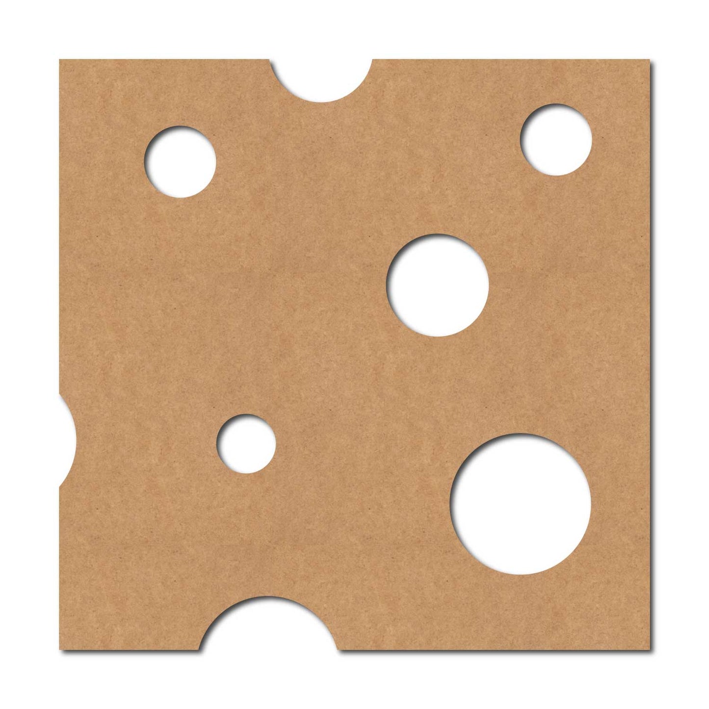 Cheese Cutout MDF Design 2