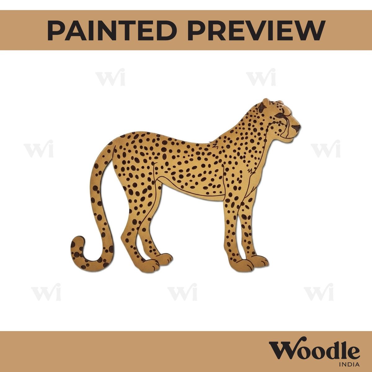 Cheetah Pre Marked MDF Design 1