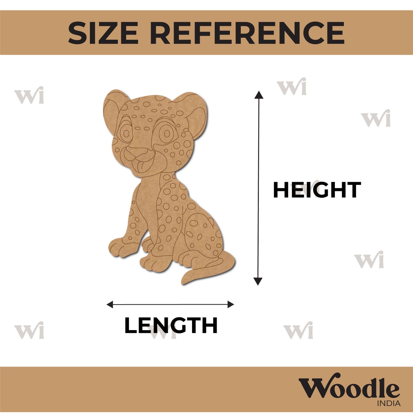 Cheetah Pre Marked MDF Design 5