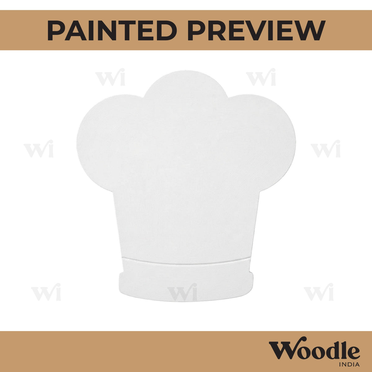 Chef Cap Cutout MDF Design 1