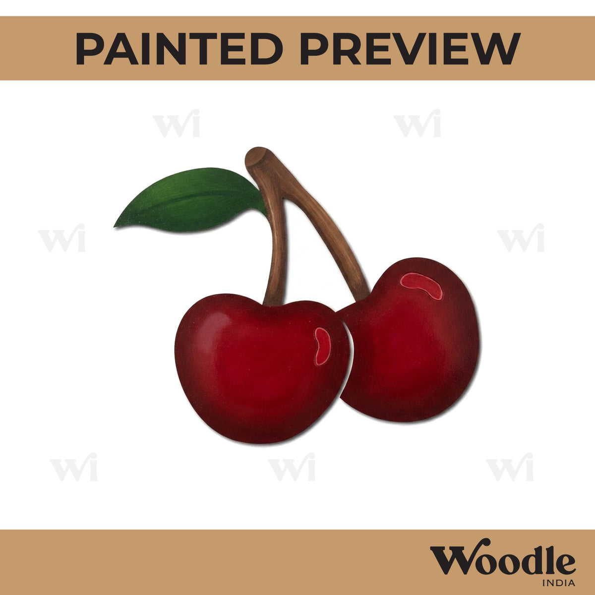 Cherries Pre Marked MDF Design 1