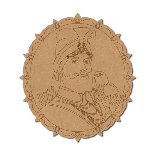 Chhatrapati Shivaji Maharaj Pre Marked Base MDF Design 1