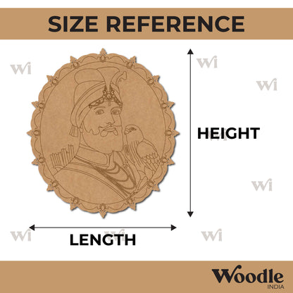 Chhatrapati Shivaji Maharaj Pre Marked Base MDF Design 1