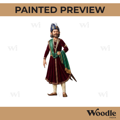 Chhatrapati Shivaji Maharaj Pre Marked MDF Design 1