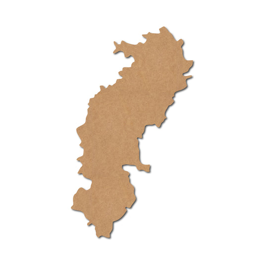 Chhattisgarh Map Cutout MDF Design 1