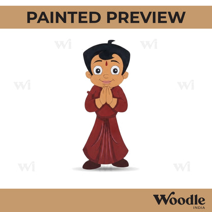 Chhota Bheem Pre Marked MDF Design 1