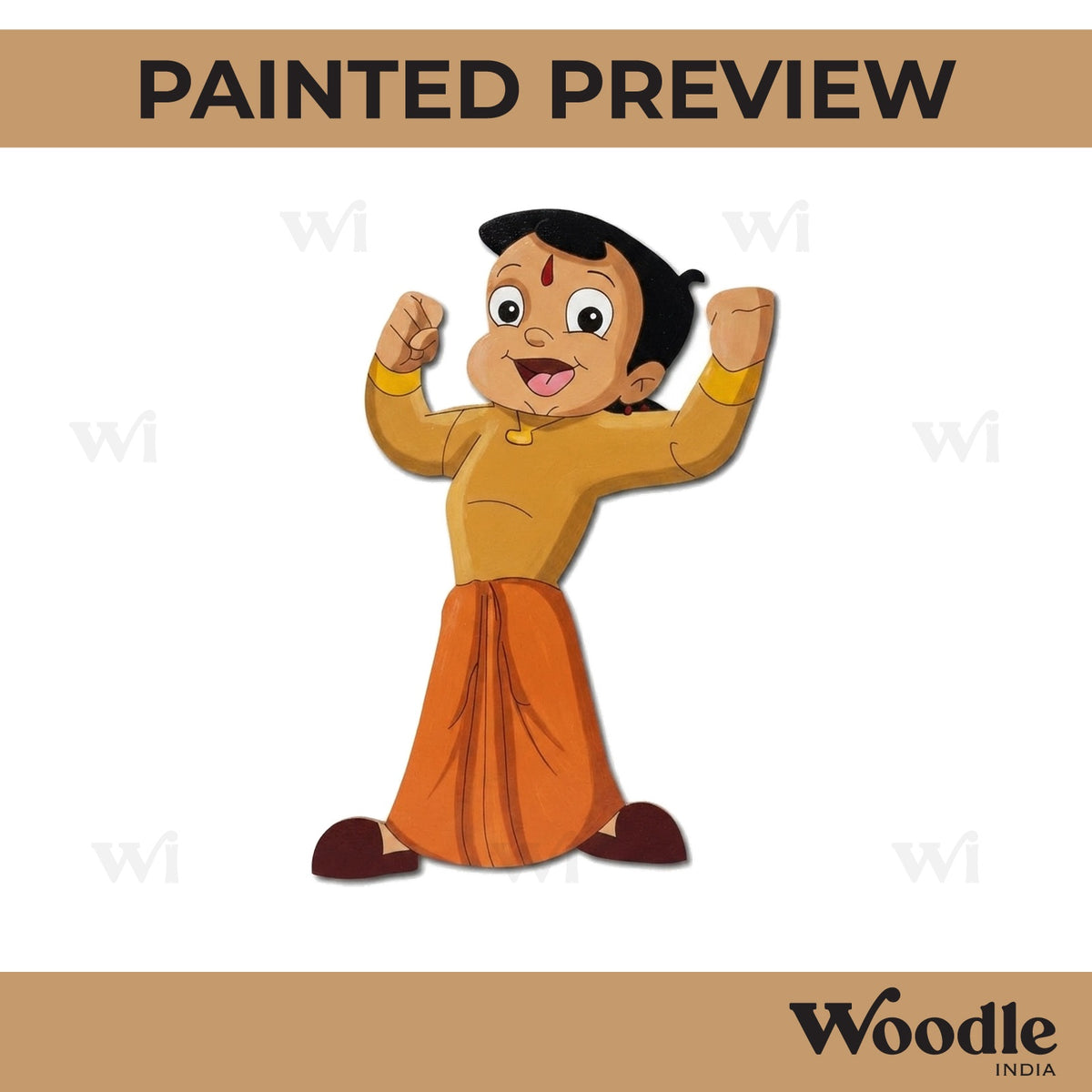 Chhota Bheem Pre Marked MDF Design 3