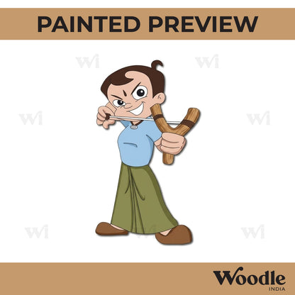 Chhota Bheem Pre Marked MDF Design 4
