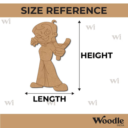 Chhota Bheem Pre Marked MDF Design 4