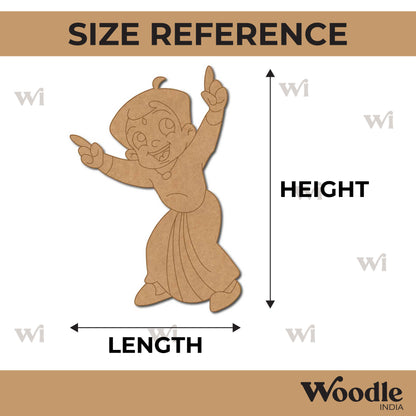 Chhota Bheem Pre Marked MDF Design 6