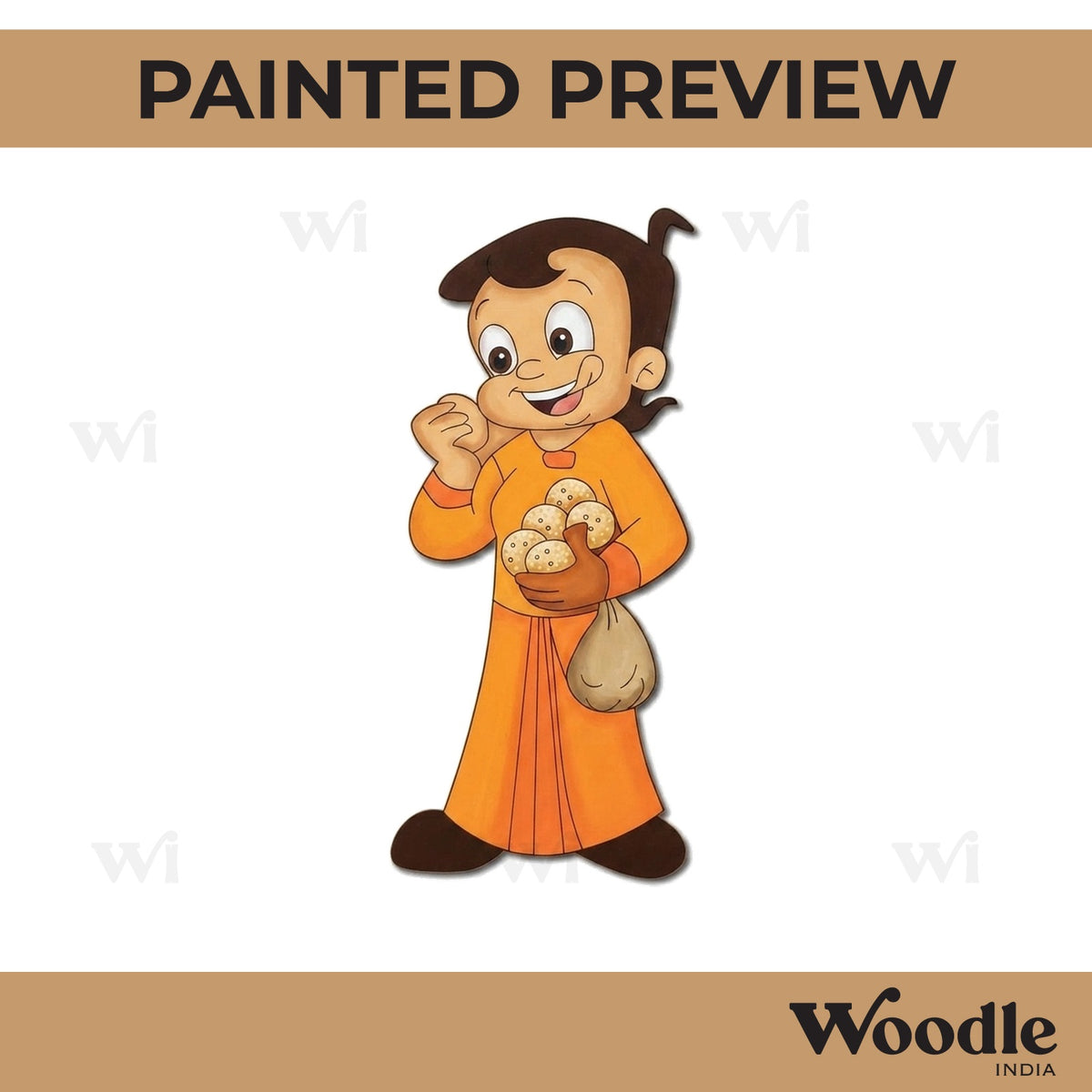 Chhota Bheem Pre Marked MDF Design 7