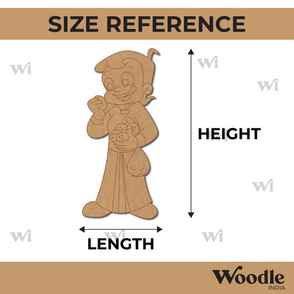 Chhota Bheem Pre Marked MDF Design 7