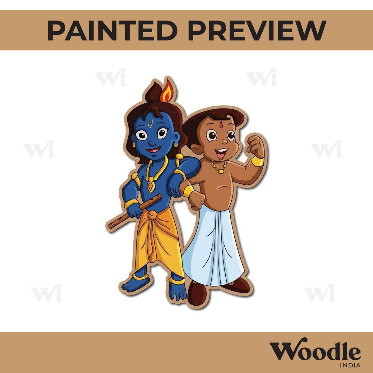 Chhota Bheem Pre Marked MDF Design 9