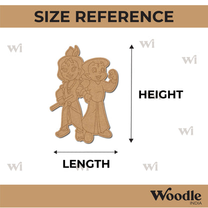 Chhota Bheem Pre Marked MDF Design 9
