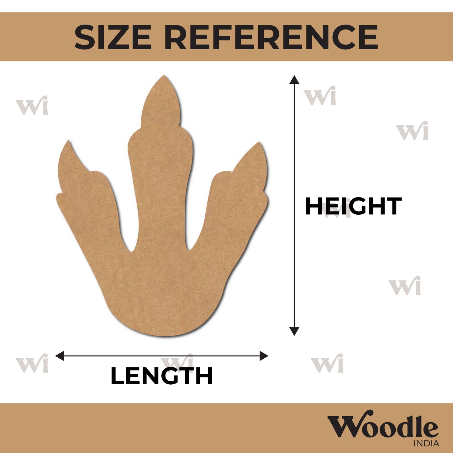Chicken Feet Cutout MDF Design 1