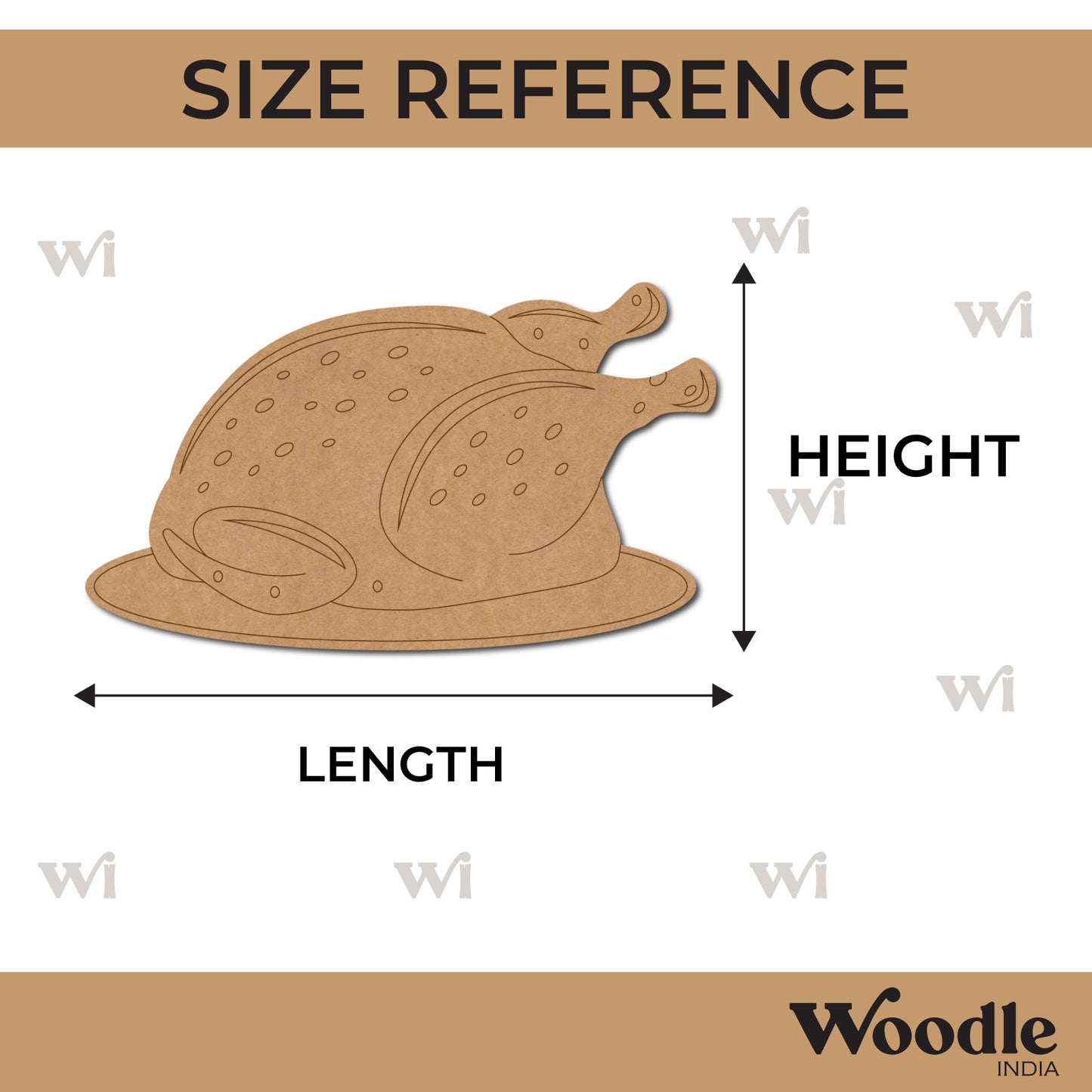 Chicken Pre Marked MDF Design 1
