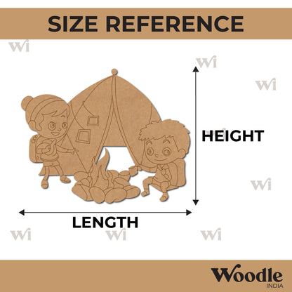 Children Camping Tent Pre Marked MDF Design 1