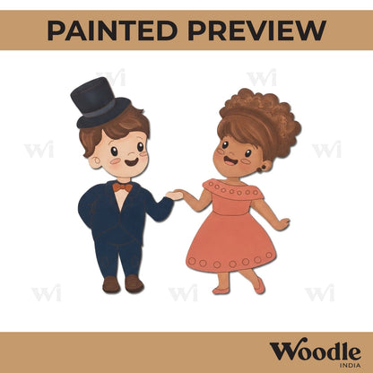 Children Dancing Pre Marked MDF Design 2